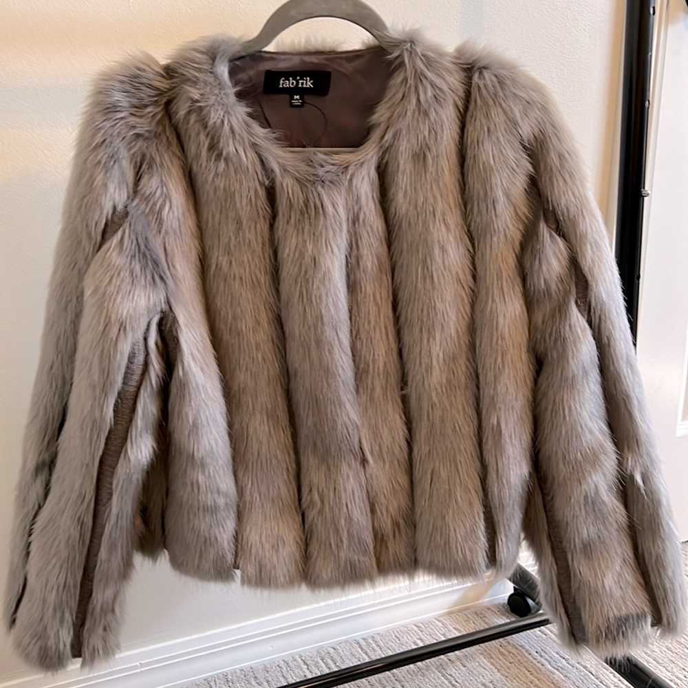 Faux fur coat